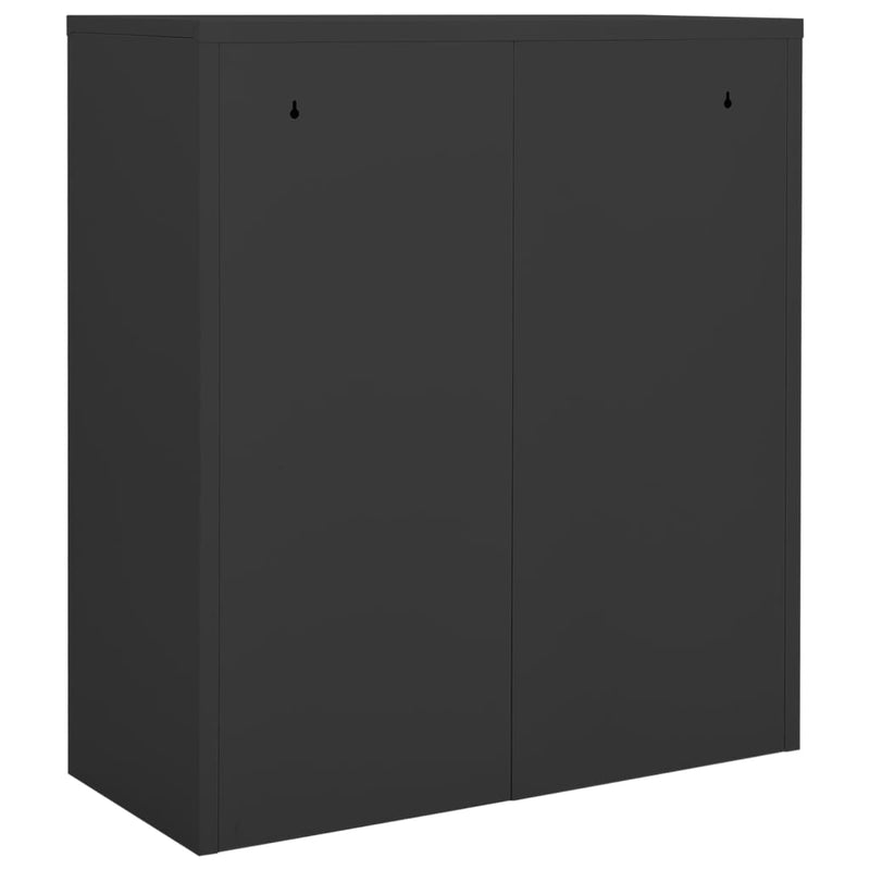 vidaXL antracitszürke acél irodai szekrény 90 x 40 x 102 cm