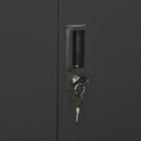 vidaXL antracitszürke acél irodai szekrény 90 x 40 x 180 cm