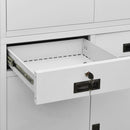 vidaXL világosszürke acél irodai szekrény 90 x 40 x 180 cm