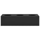 vidaXL antracitszürke acél irodai virágláda 90 x 40 x 23 cm