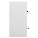 vidaXL világosszürke és piros acél zárható szekrény 90 x 45 x 92,5 cm
