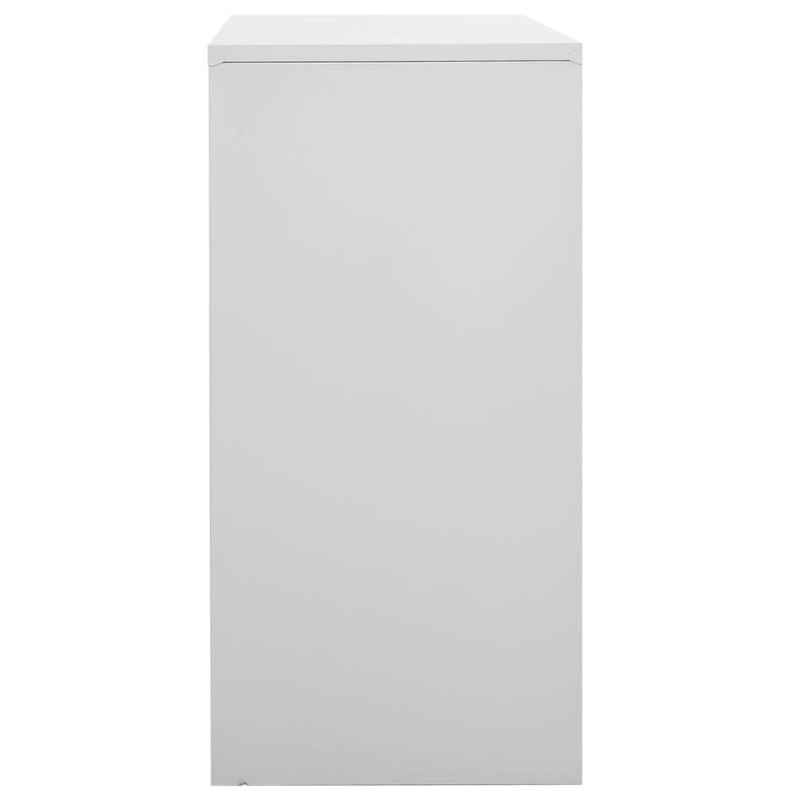 vidaXL világosszürke acél zárható szekrény 90 x 45 x 92,5 cm