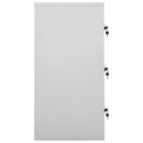 vidaXL világosszürke acél zárható szekrény 90 x 45 x 92,5 cm