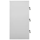 vidaXL világosszürke és piros acél zárható szekrény 90 x 45 x 92,5 cm