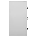 vidaXL világosszürke és zöld acél zárható szekrény 90 x 45 x 92,5 cm