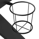 vidaXL fekete K-lábú gamer asztal 110 x 60 x 75 cm
