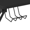 vidaXL fekete Y-lábú gamer asztal 90 x 60 x 75 cm