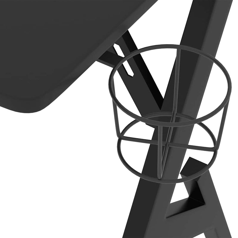 vidaXL fekete Y-lábú gamer asztal 110 x 60 x 75 cm