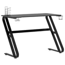 vidaXL fekete ZZ-lábú gamer asztal 110 x 60 x 75 cm