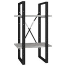 vidaXL 2-szintes betonszürke szerelt fa könyvszekrény 40 x 30 x 70 c