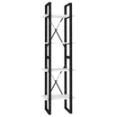 vidaXL 4-szintes fehér szerelt fa könyvszekrény 40 x 30 x 140 cm