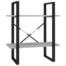 vidaXL kétszintes betonszürke szerelt fa könyvszekrény 60 x 30 x 70 cm