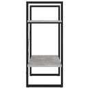 vidaXL kétszintes betonszürke szerelt fa könyvszekrény 60 x 30 x 70 cm