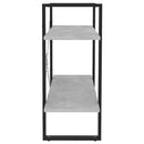 vidaXL 2-szintes betonszürke szerelt fa könyvszekrény 80 x 30 x 70 cm