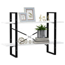 vidaXL kétszintes fehér szerelt fa könyvszekrény 100 x 30 x 70 cm