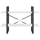 vidaXL kétszintes fehér szerelt fa könyvszekrény 100 x 30 x 70 cm