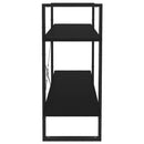 vidaXL kétszintes fekete szerelt fa könyvszekrény 100 x 30 x 70 cm