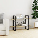 vidaXL kétszintes sonoma tölgy színű könyvszekrény 100 x 30 x 70 cm