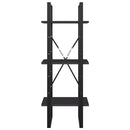 vidaXL 3-szintes szürke szerelt fa könyvszekrény 40 x 30 x 105 cm