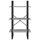 vidaXL szürke forgácslap tárolópolc 60 x 30 x 105 cm