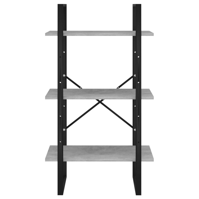 vidaXL szürke forgácslap tárolópolc 60 x 30 x 105 cm