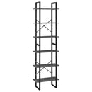 vidaXL 2 db szürke forgácslap tárolópolc 60 x 30 x 210 cm