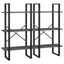 vidaXL 2 db szürke forgácslap tárolópolc 60 x 30 x 210 cm