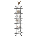 vidaXL 2 db szürke forgácslap tárolópolc 60 x 30 x 210 cm