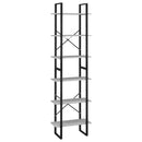 vidaXL betonszürke szerelt fa tárolópolc 60 x 30 x 210 cm