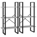 vidaXL betonszürke szerelt fa tárolópolc 60 x 30 x 210 cm