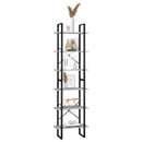 vidaXL betonszürke szerelt fa tárolópolc 60 x 30 x 210 cm