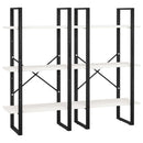 vidaXL fehér tömör fenyőfa tárolópolc 60 x 30 x 210 cm