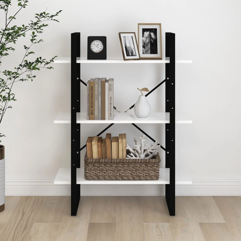 vidaXL fehér forgácslap könyvszekrény 80 x 30 x 105 cm