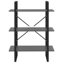 vidaXL szürke forgácslap könyvszekrény 80 x 30 x 105 cm