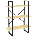 vidaXL háromszintes tömör fenyőfa könyvszekrény 80 x 30 x 105 cm