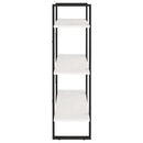 vidaXL háromszintes fehér tömör fenyőfa könyvszekrény 80 x 30 x 105 cm