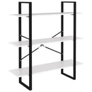 vidaXL fehér forgácslap könyvszekrény 100 x 30 x 105 cm