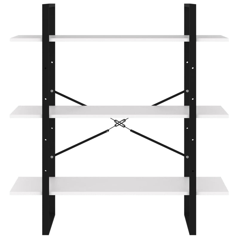 vidaXL fehér forgácslap könyvszekrény 100 x 30 x 105 cm