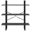 vidaXL szürke forgácslap könyvszekrény 100 x 30 x 105 cm