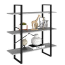 vidaXL betonszürke forgácslap könyvszekrény 100 x 30 x 105 cm