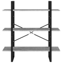vidaXL betonszürke forgácslap könyvszekrény 100 x 30 x 105 cm