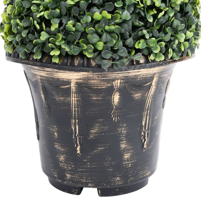 vidaXL zöld spirálalakú cserepes műpuszpáng 100 cm