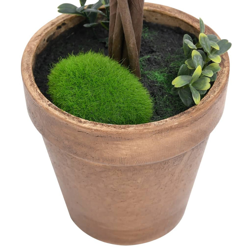 vidaXL 2 db zöld gömbalakú cserepes műpuszpáng 33 cm
