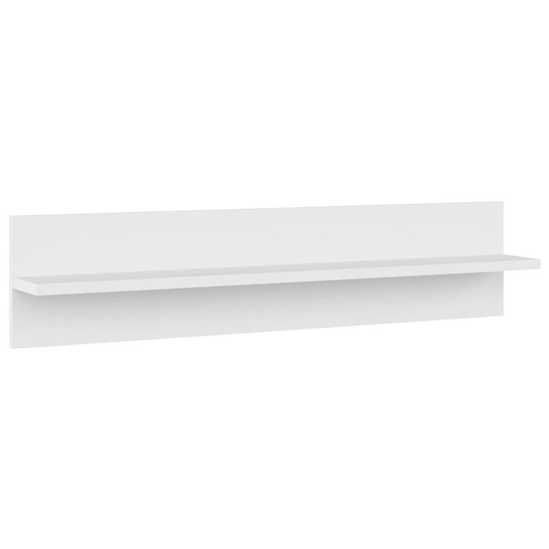 vidaXL 4 db fehér forgácslap fali polc 80 x 11,5 x 18 cm