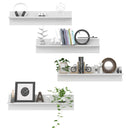 vidaXL 4 db fehér forgácslap fali polc 80 x 11,5 x 18 cm