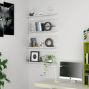 vidaXL 4 db fehér forgácslap fali polc 80 x 11,5 x 18 cm