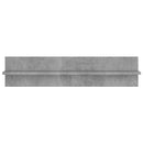 vidaXL 2 db betonszürke forgácslap fali polc 80 x 11,5 x 18 cm