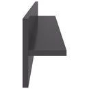 vidaXL 4 db magasfényű szürke szerelt fa fali polc 80 x 11,5 x 18 cm