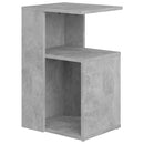 vidaXL betonszürke szerelt fa kisasztal 36 x 30 x 56 cm