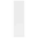 vidaXL fehér szerelt fa fali polc 75 x 16 x 55 cm